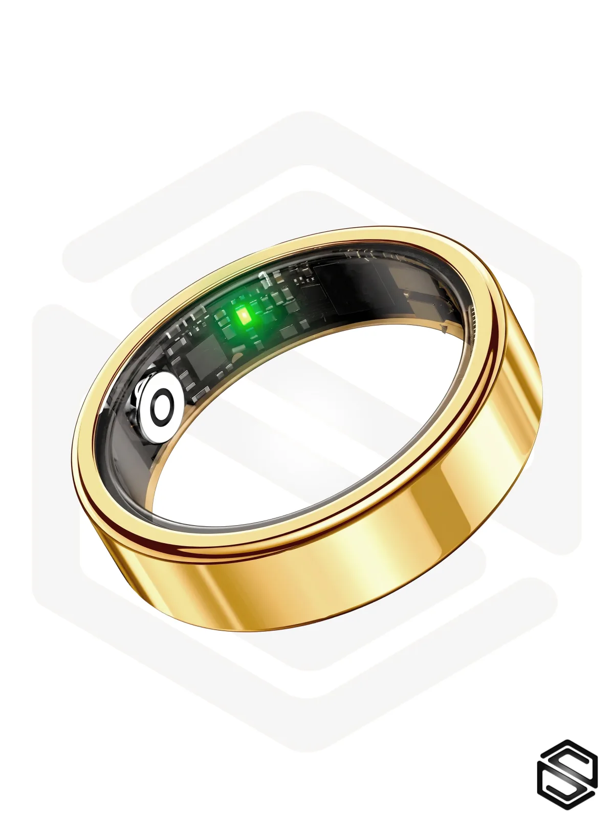 Ультратонкое Умное кольцо HerzRing Slim RJ Золото