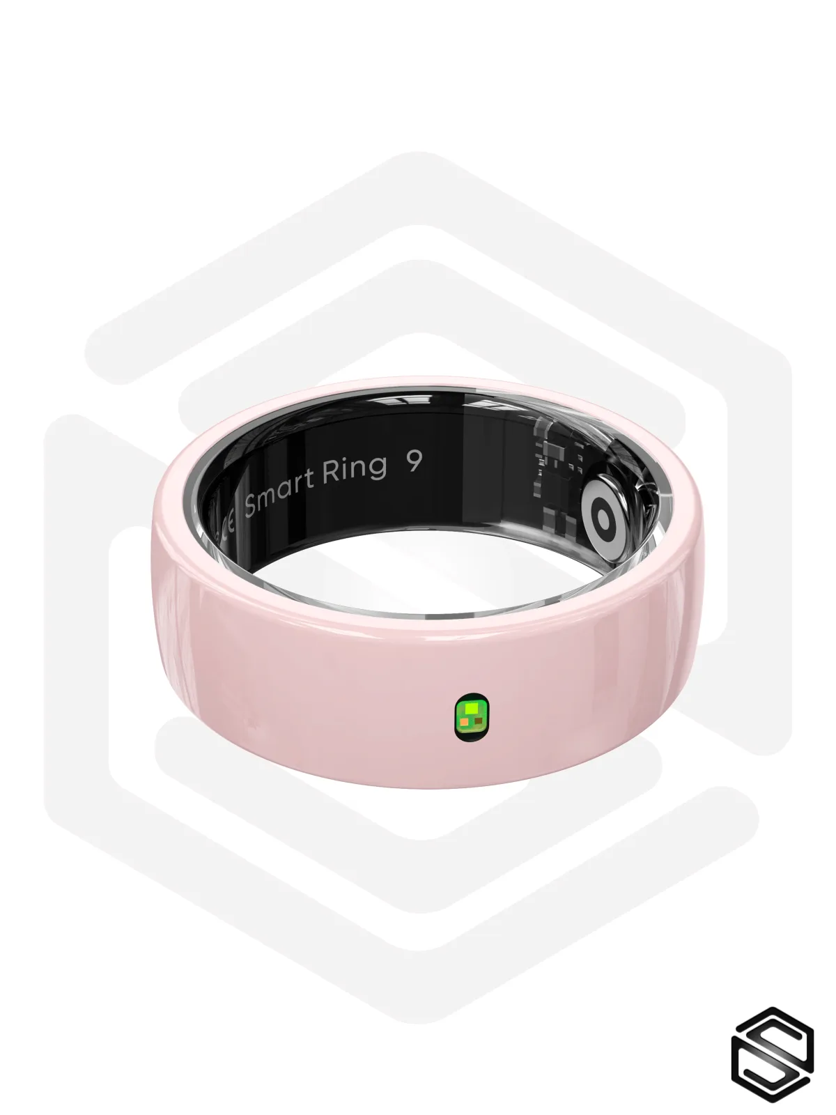 Умное кольцо со управлением и уведомленями HerzRing Touch NFC розовый