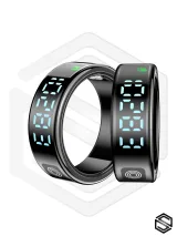 Умное кольцо с экраном и сенсорами HerzRing Vision RJ черное