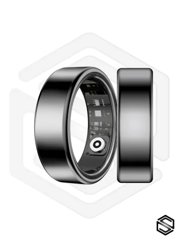 Умное кольцо с акцентом на сон HerzRing Classic SH черный (black)