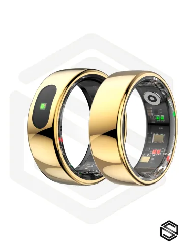 Умное кольцо с вибрацией, уведомлениями и управлением HerzRing Touch RQ Plus золото