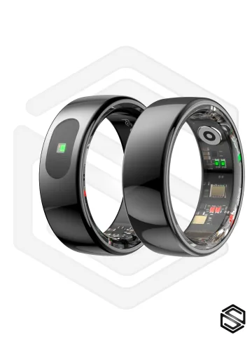 Умное кольцо с ИИ, вибрацией, уведомлениями и управлением HerzRing Touch RQ Plus черный