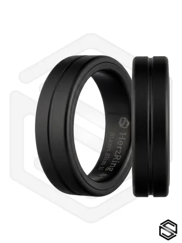 Умное кольцо HerzRing Stazis Slim II - обсидиан