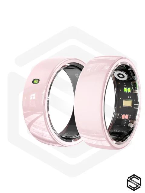 Умное кольцо со управлением и уведомленями HerzRing Touch NFC розовый