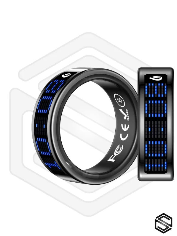 Умное кольцо с экраном &amp; уведомлениями HerzRing Vision RW 2 обсидиан (black)