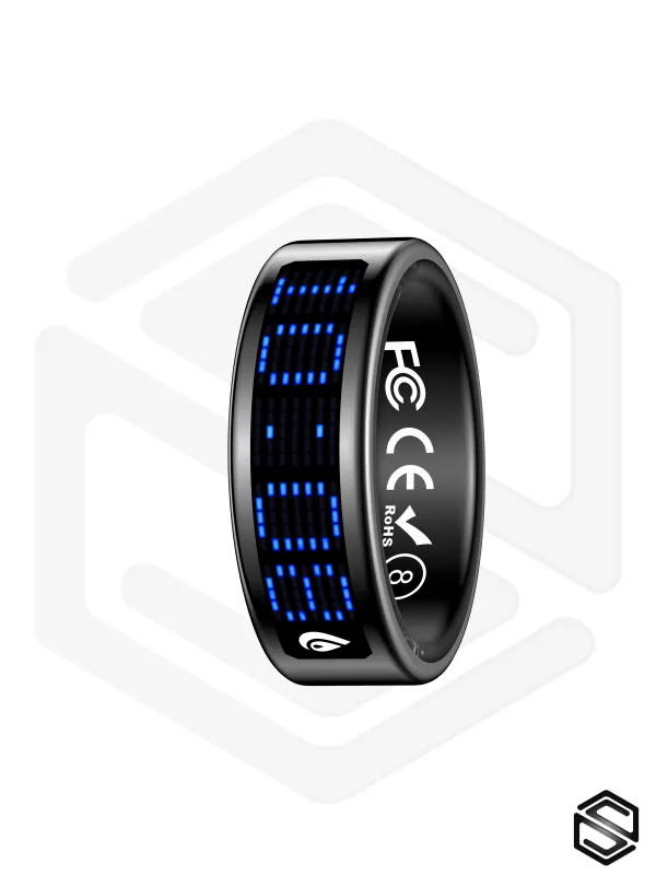 Умное кольцо с экраном &amp; уведомлениями HerzRing Vision RW 2 обсидиан (black)