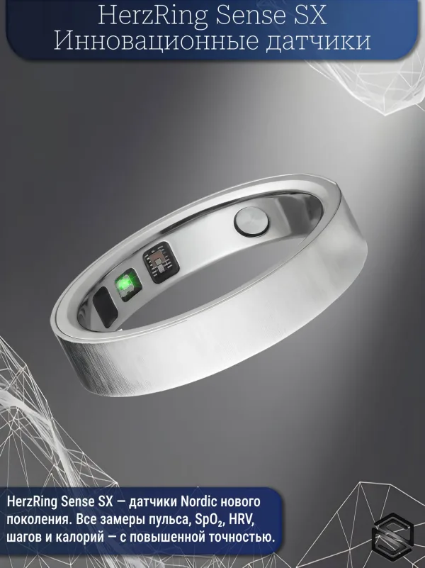 Тонкое умное кольцо с Вибрацией, Уведомлениями &amp; Чувствами HerzRing Sense SX